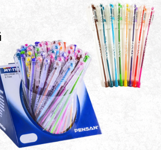 قلم جاف طراز Pensan My-Tech ب8الوان