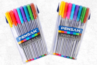 أقلام بينسان ترايبول مكون من 8 ألوان