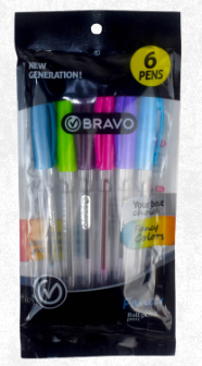 اقلام برافو فانسى 6 الوان