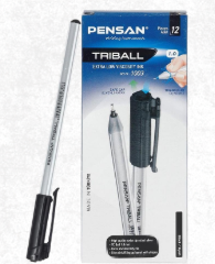 قلم جاف ترايبول 1.0 من بنسان، باللون الاسود