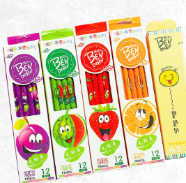 أقلام  رصاص فاكهة  باشكال مميزة