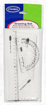 مجموعة أدوات هندسية مكونة من 4 قطع من بريما