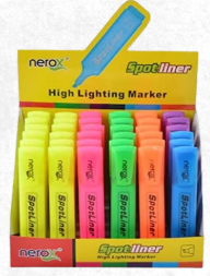 هايلايتر بالوان فسفورية ماركة سبوت لاينر