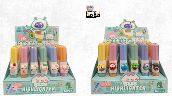هايلايتر بالوان و اشكال مميزة