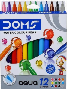 اقلام تلوين مائي اكوا من دومز - 12 قطعة