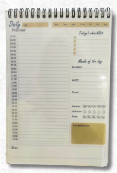 نوته مهام يومية تكعيب علوى